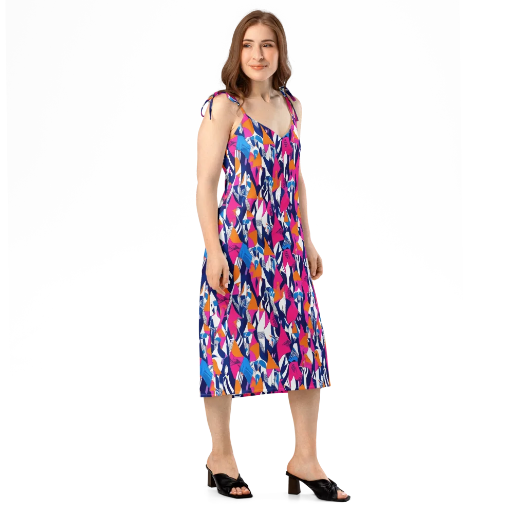 Neon Couture on Slip Dress — Right Front