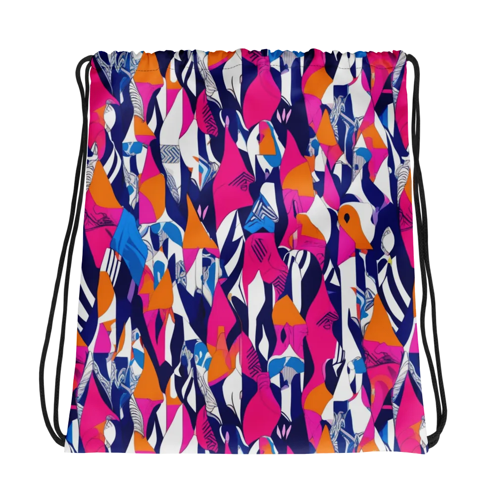 Neon Couture on Drawstring Bag — Photo