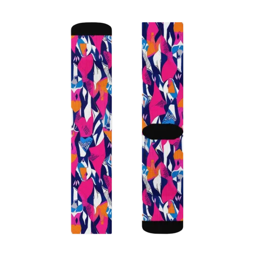 Neon Couture on a Socks