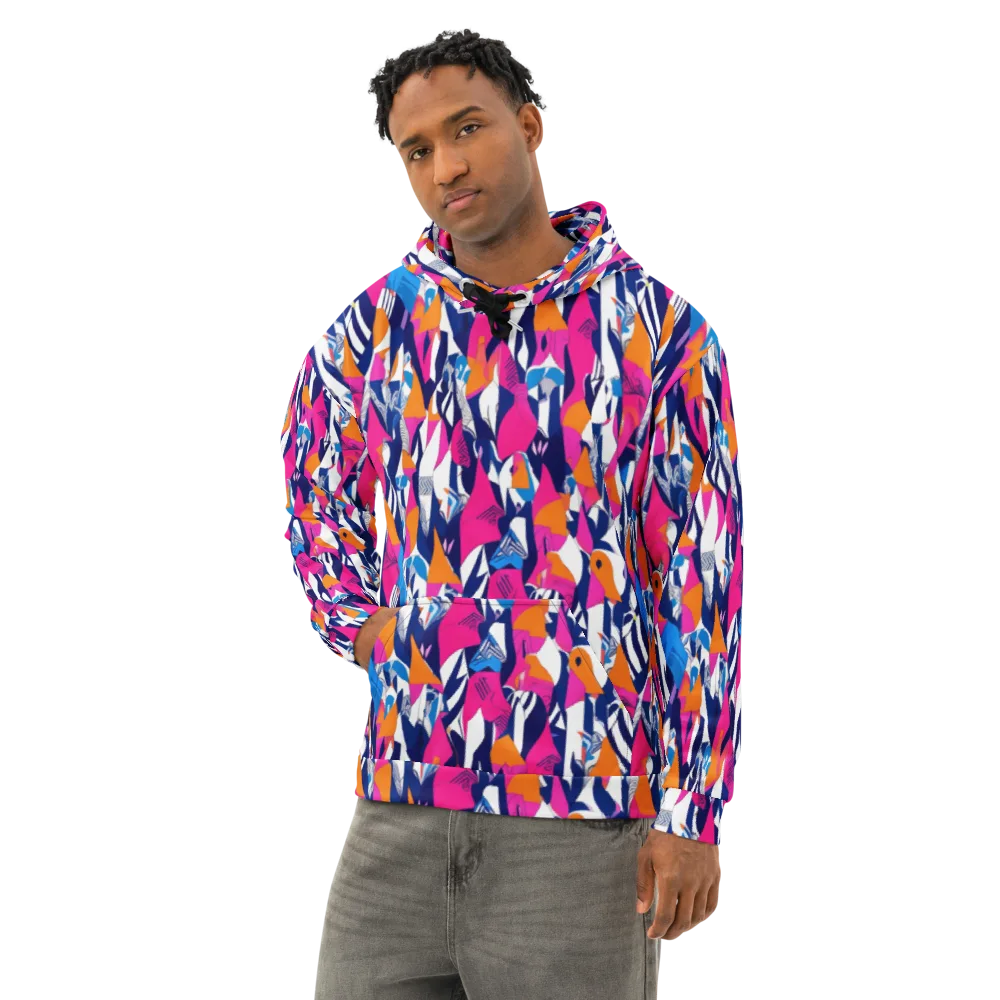 Neon Couture on Cotton Hoodie — Left Front