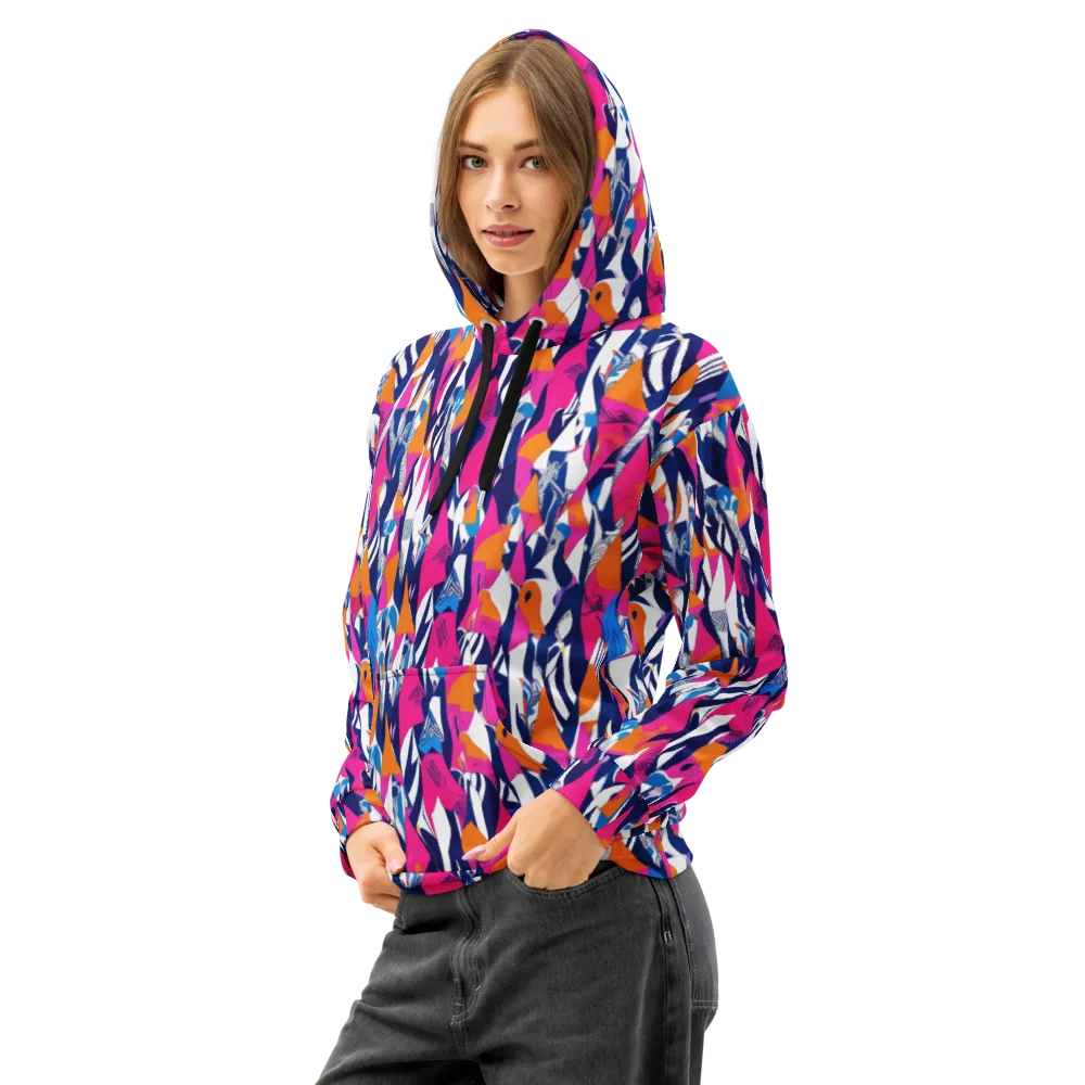 Neon Couture on Cotton Hoodie — Left Front
