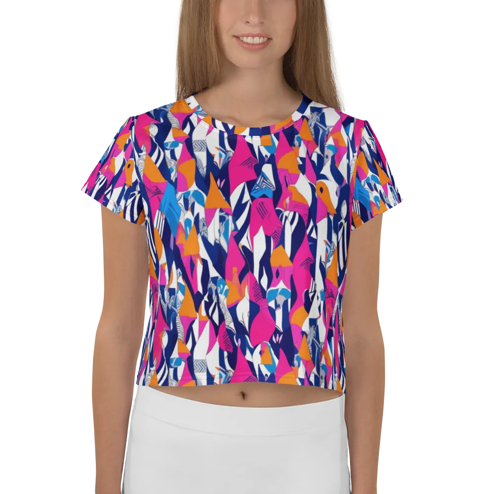 Neon Couture on Crop Tee — Front