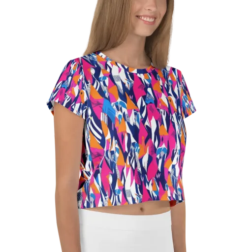 Neon Couture on a Crop Tee