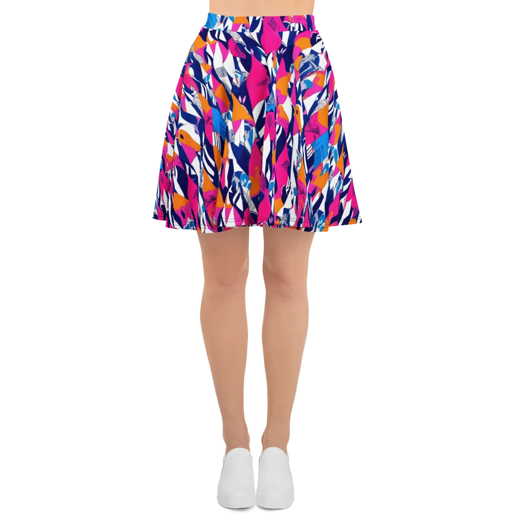 Neon Couture on Skater Skirt — Front