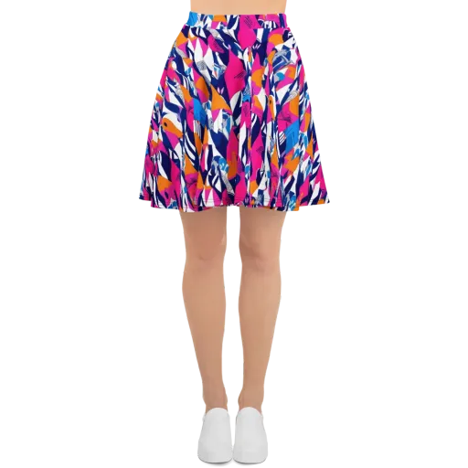 Neon Couture on a Skater Skirt