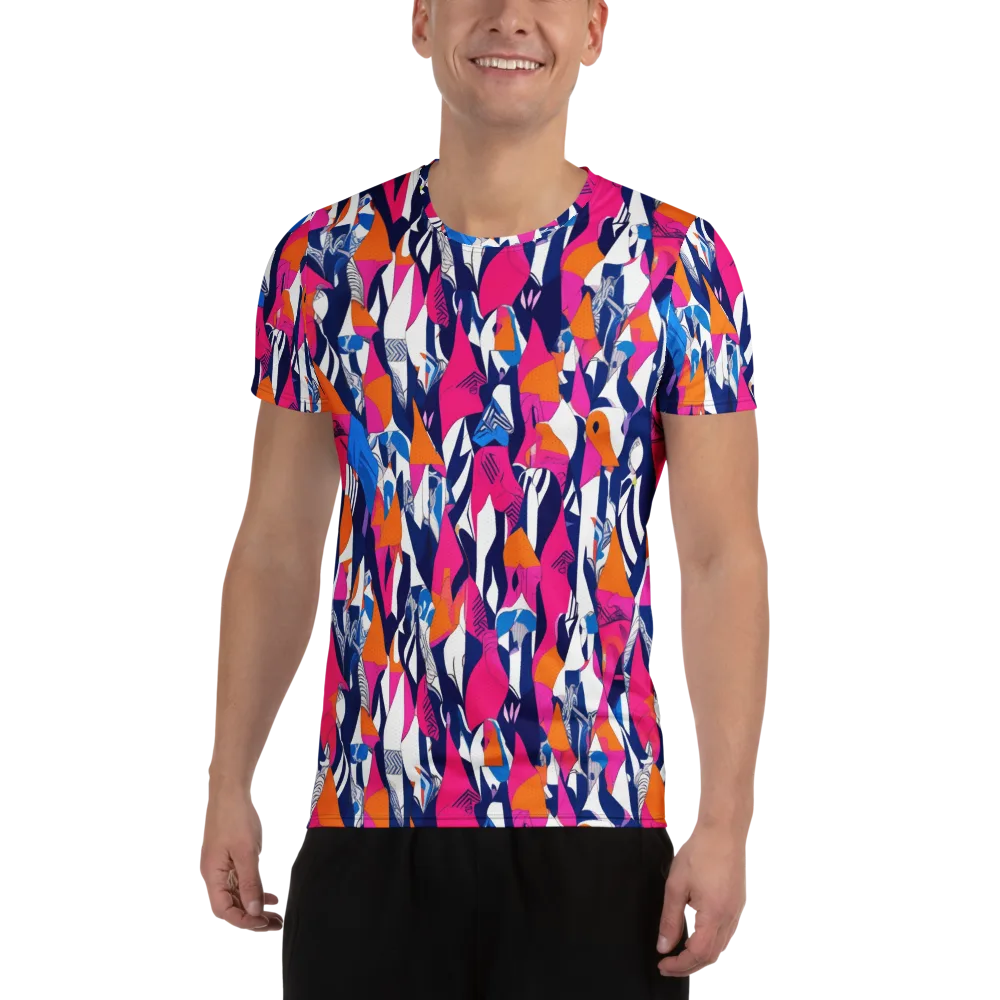 Neon Couture on Men's Athletic T-Shirt — Front