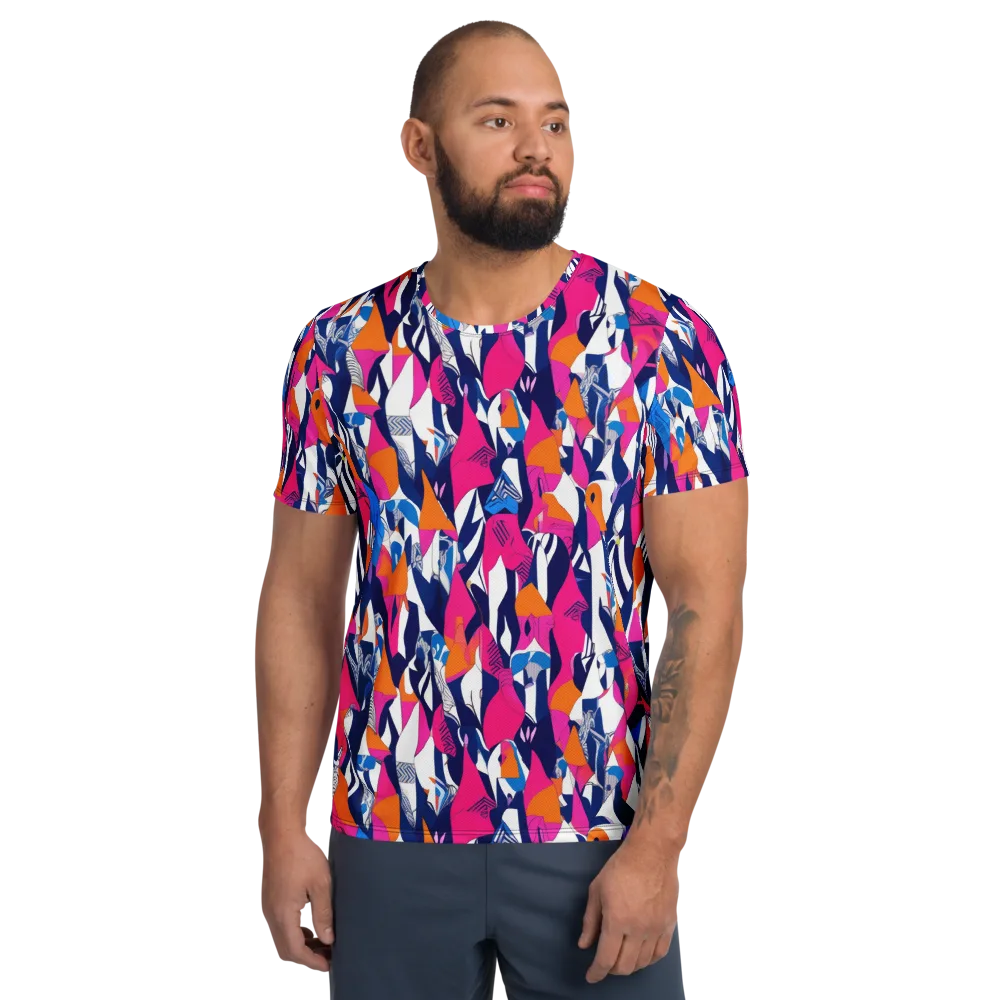 Neon Couture on Men's Athletic T-Shirt — Front