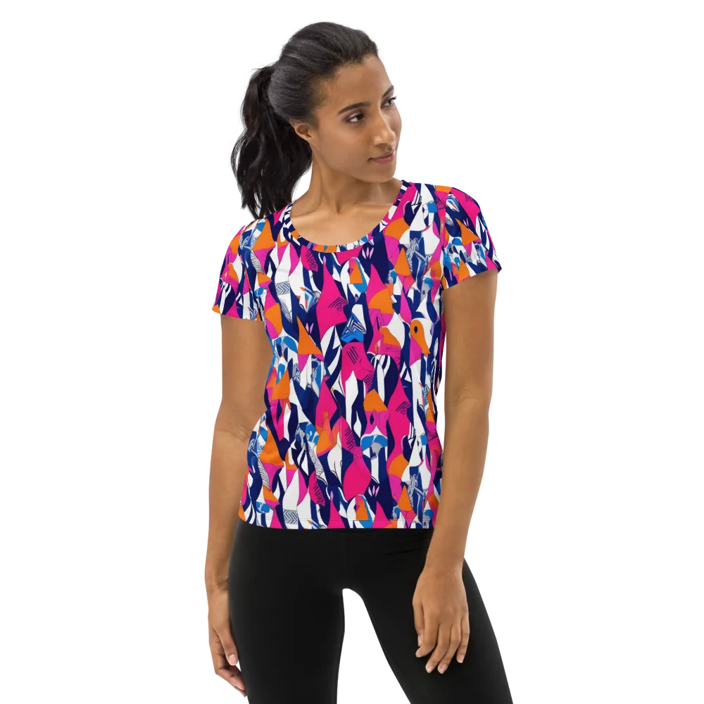 Neon Couture on Women's Athletic T-Shirt — Front