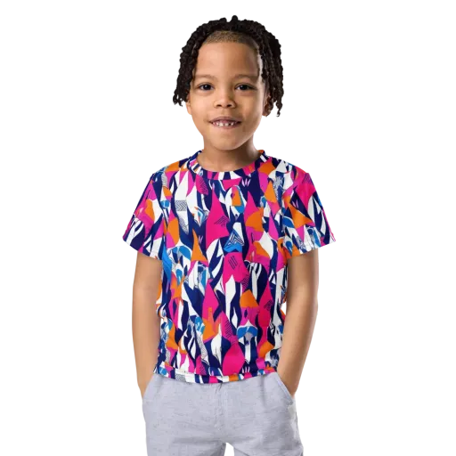 Neon Couture on a Kids Crew Neck T-Shirt