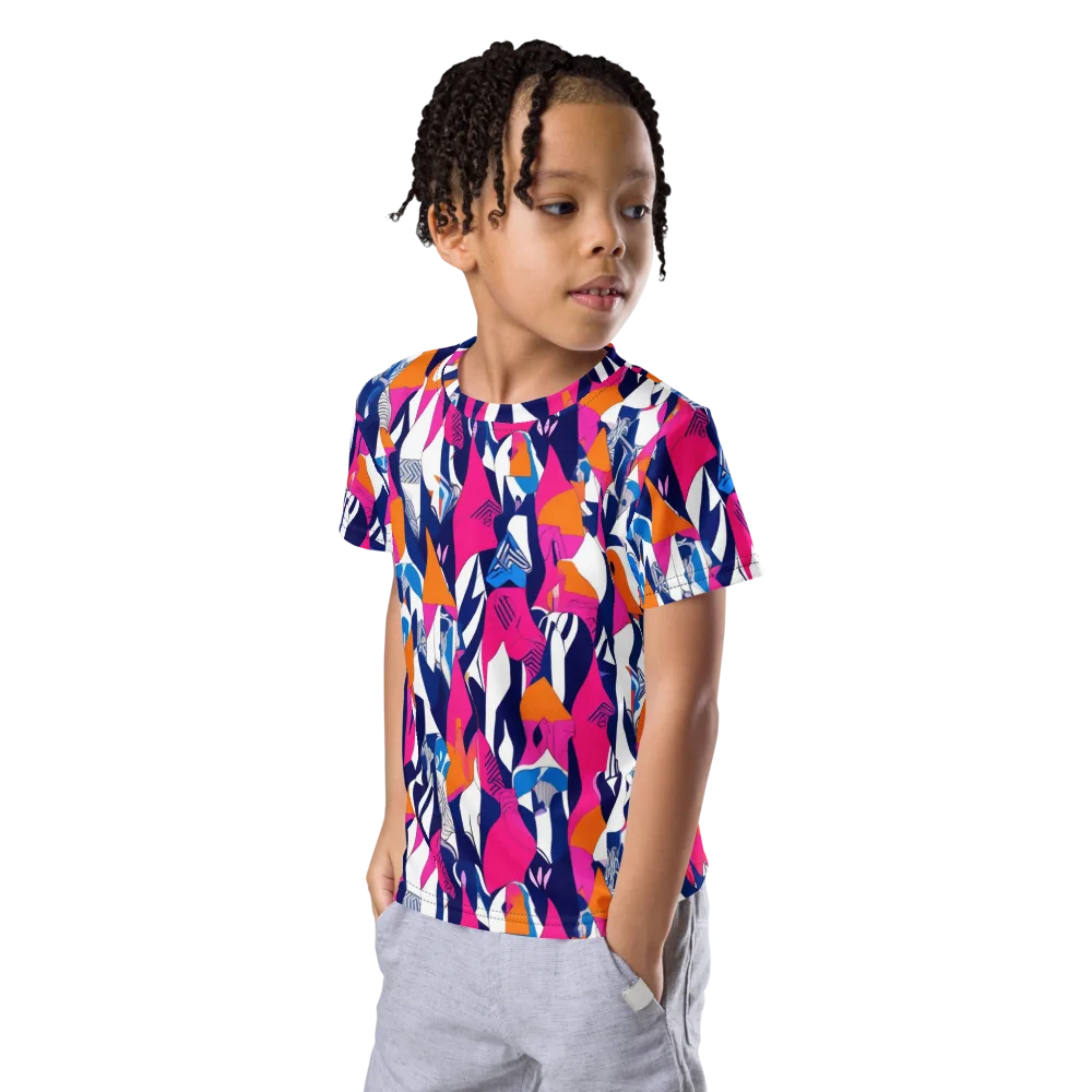 Neon Couture on Kids Crew Neck T-Shirt — Left Front