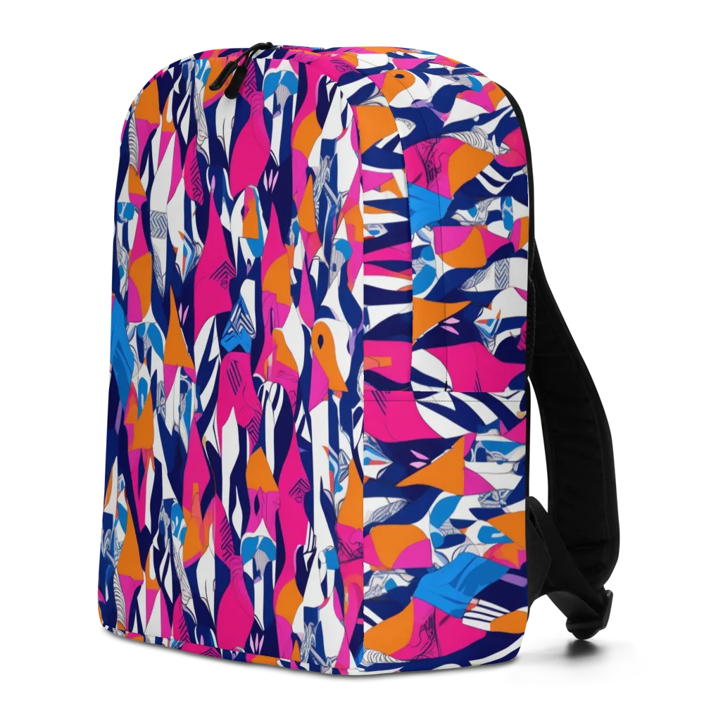 Neon Couture on Minimalist Backpack — Left