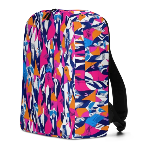 Neon Couture on a Minimalist Backpack