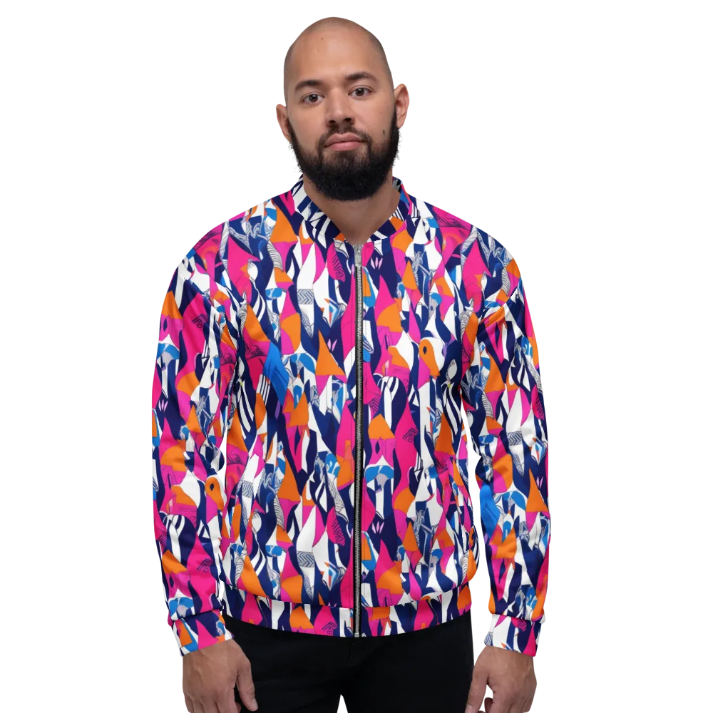 Neon Couture on Bomber Jacket — Front