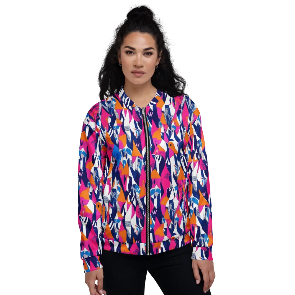 Neon Couture on Bomber Jacket — Front