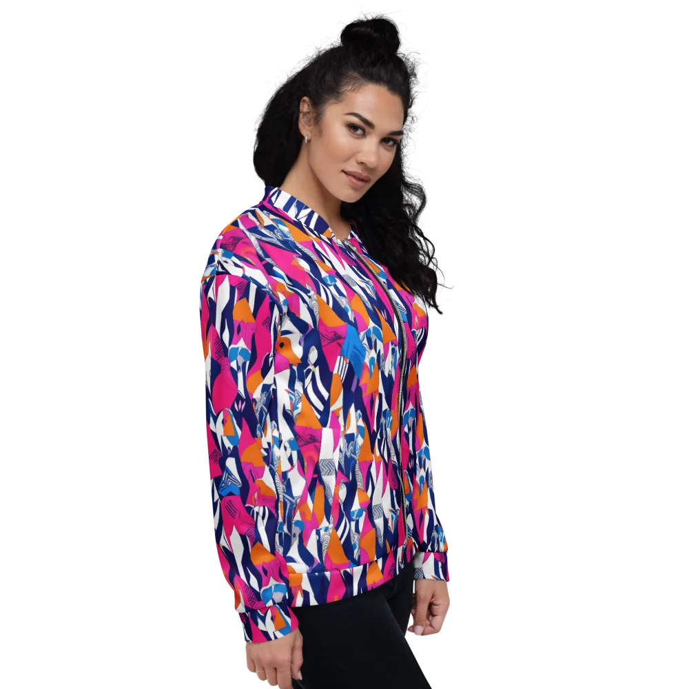 Neon Couture on Bomber Jacket — Right