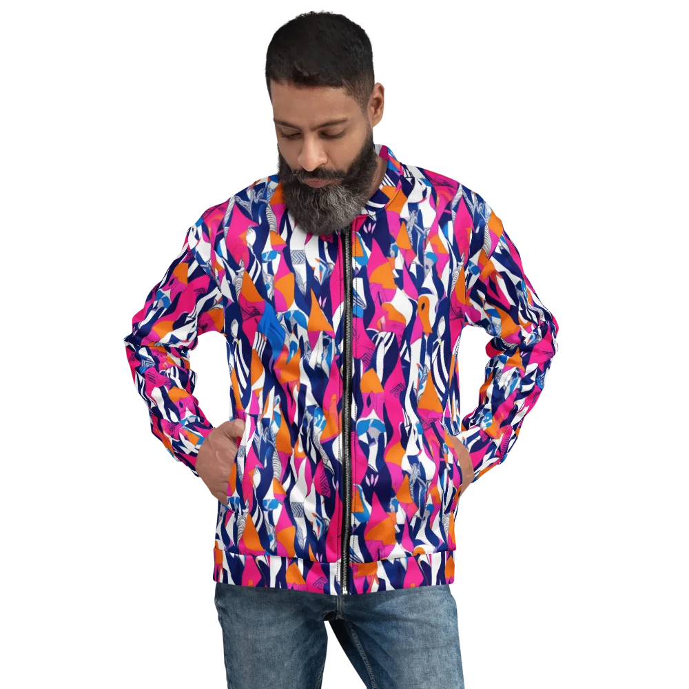 Neon Couture on Bomber Jacket — Front