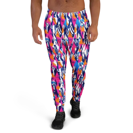 Neon Couture on a Men's Joggers