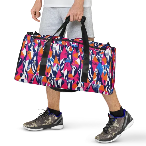 Neon Couture on a Duffle Bag