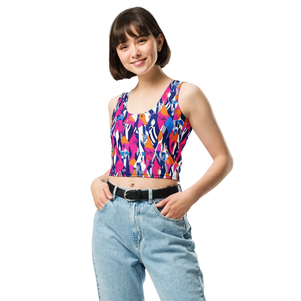 Neon Couture on Crop Top — Front