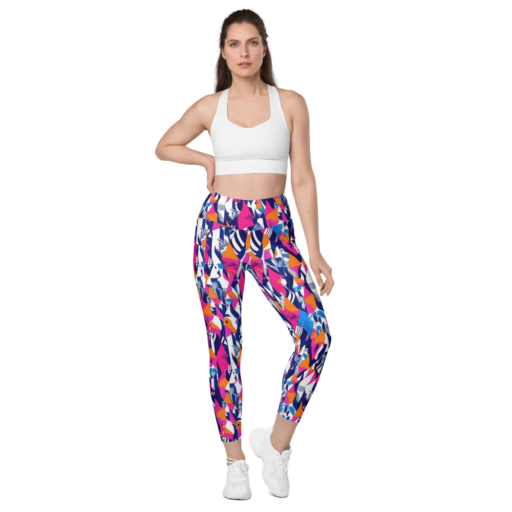 Neon Couture on Leggings with Pockets — Front