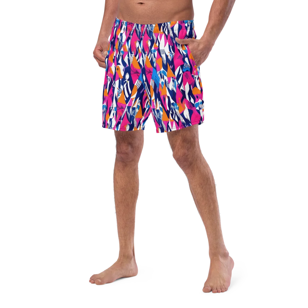 Neon Couture on Swim Trunks — Left Front