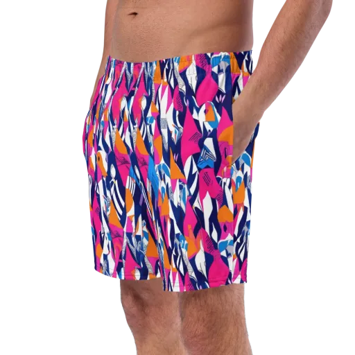 Neon Couture on a Swim Trunks