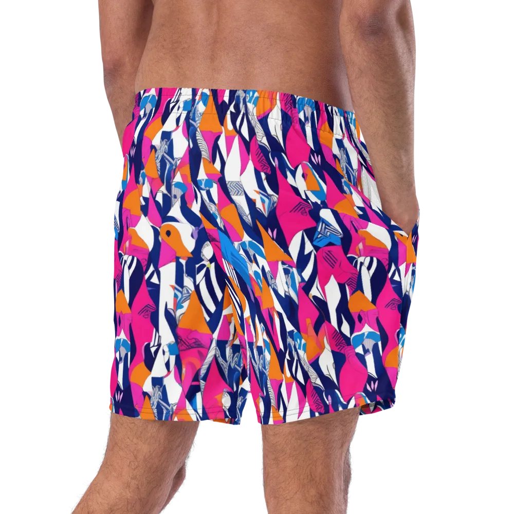Neon Couture on Swim Trunks — Right Back