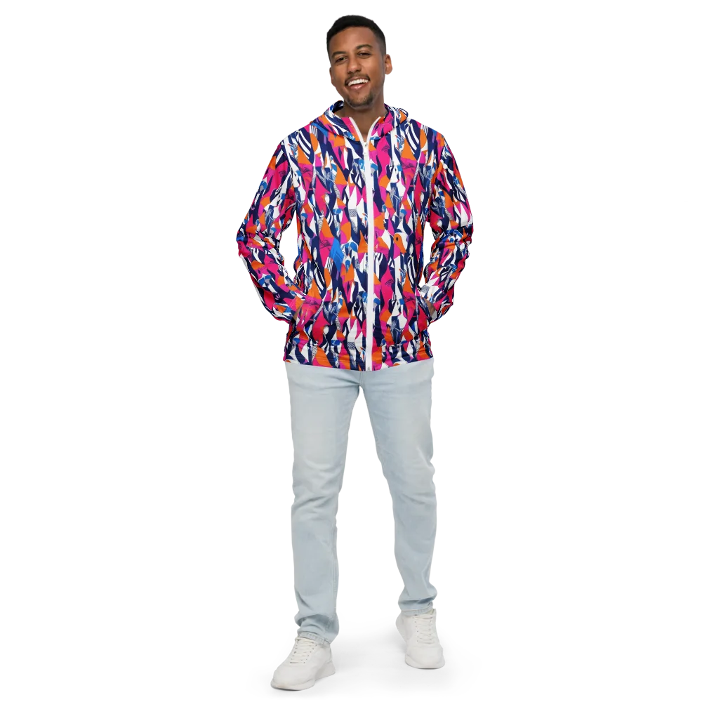 Neon Couture on Men's Windbreaker — Front