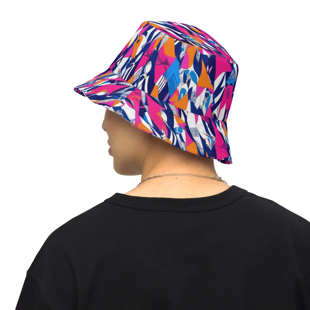 Neon Couture on Reversible Bucket Hat — Back Inside