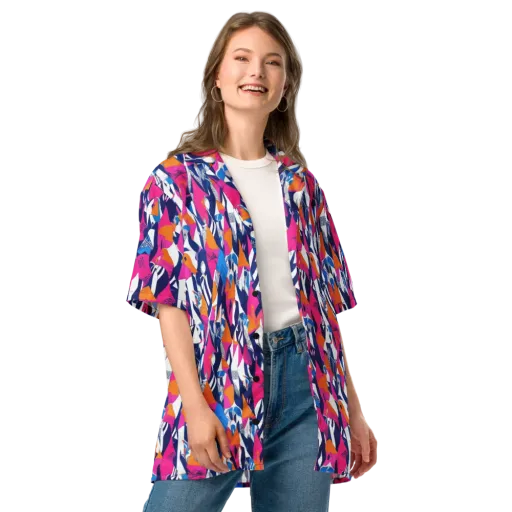 Neon Couture on a Button Shirt