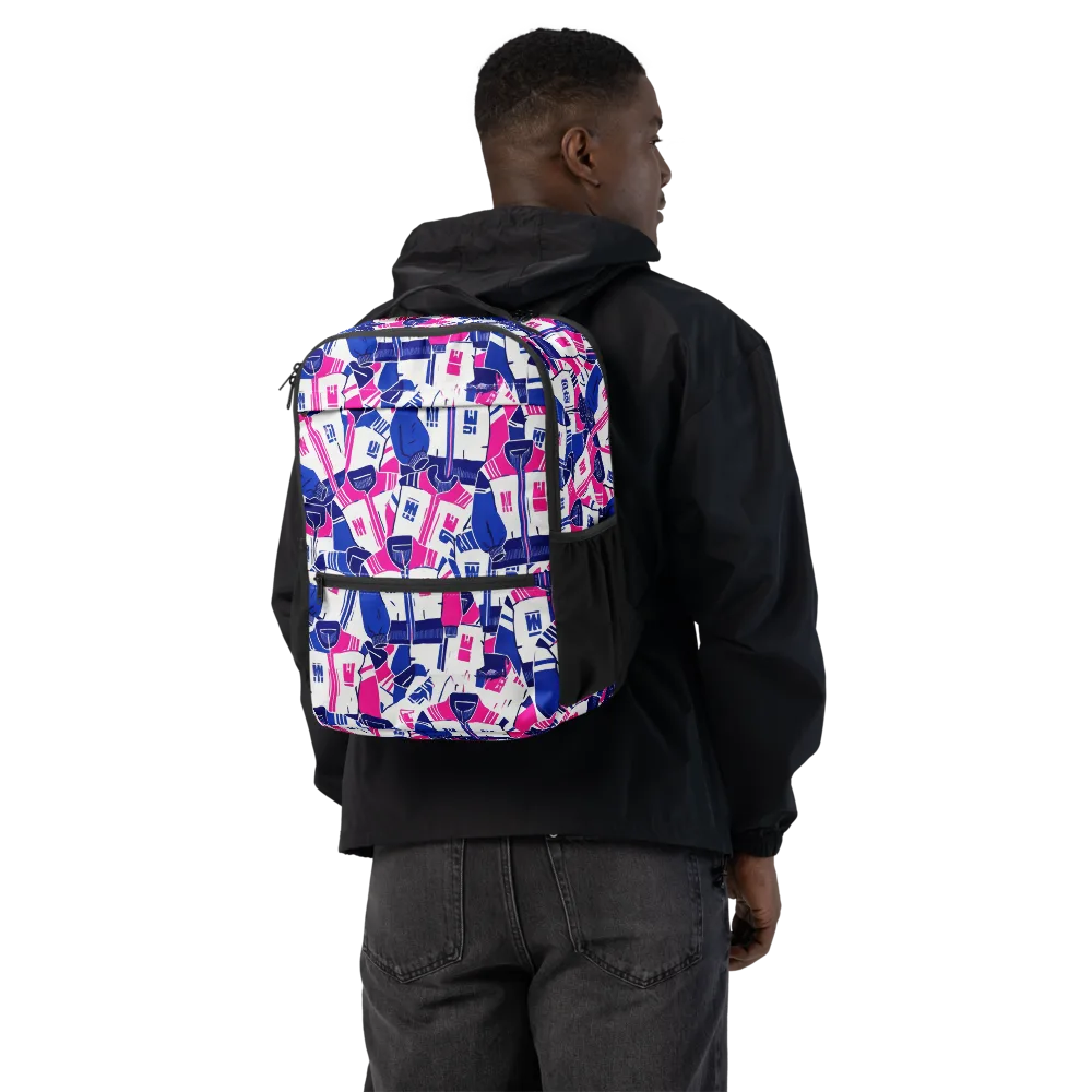 Midnight Letterman on Utility Backpack — Back