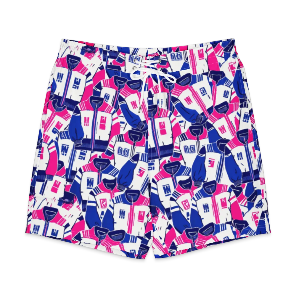 Midnight Letterman on Men's Board Shorts — Front