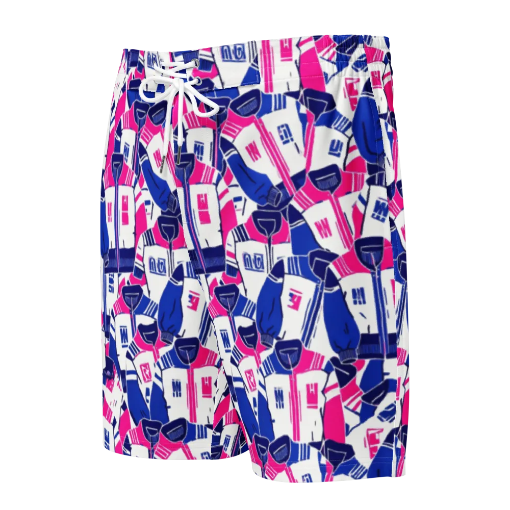 Midnight Letterman on Men's Board Shorts — Front