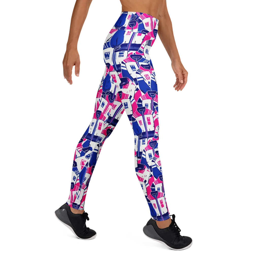 Midnight Letterman on Yoga Leggings — Right