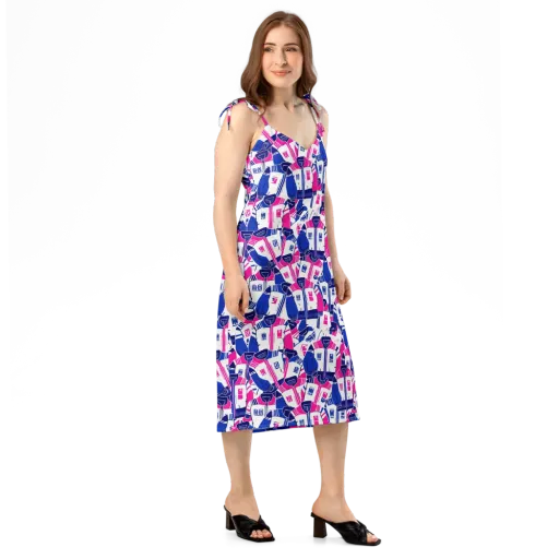 Midnight Letterman on a Slip Dress