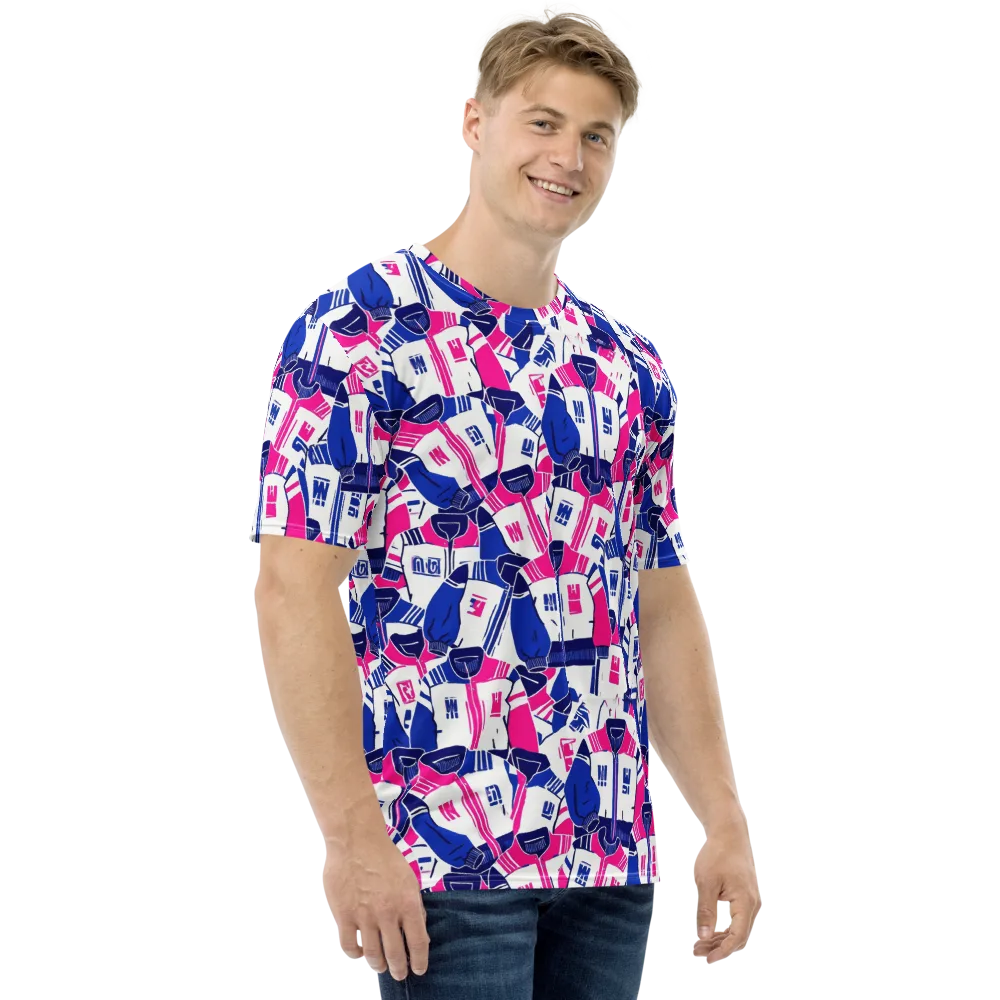 Midnight Letterman on Men's Crew Neck T-Shirt — Right