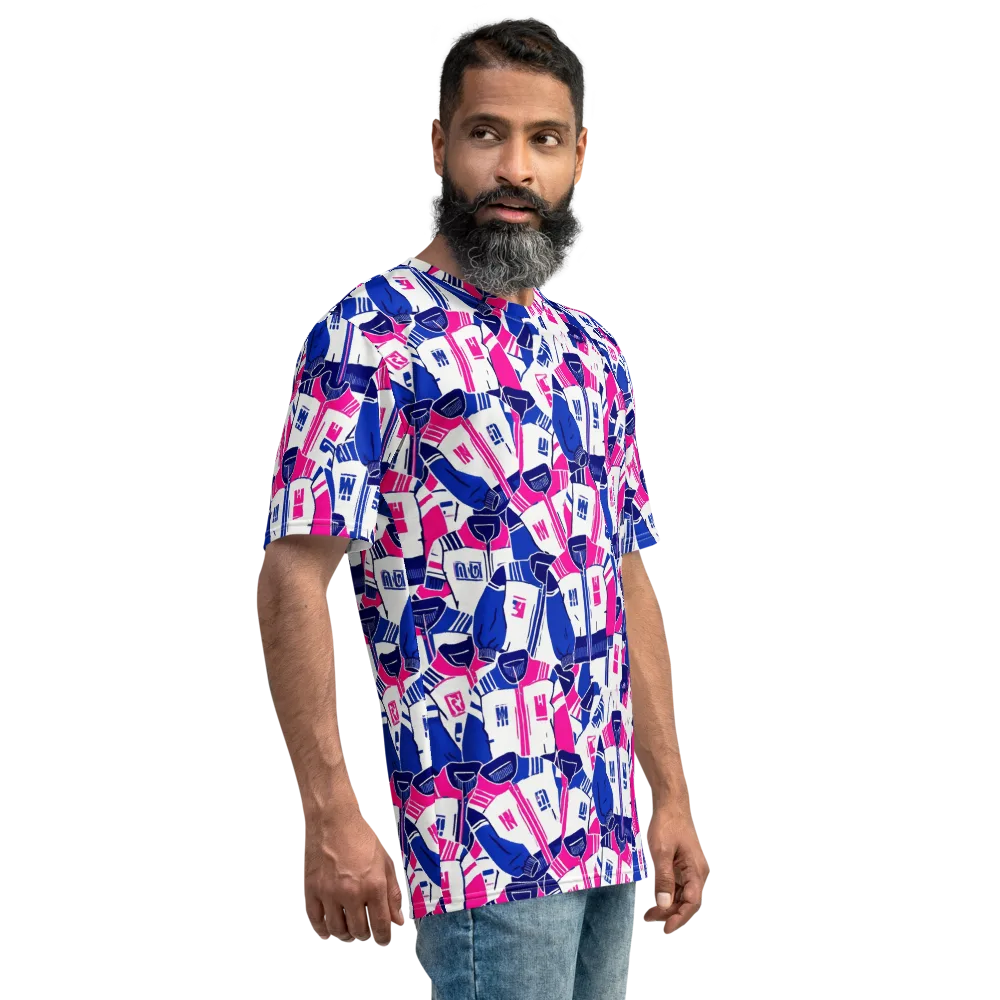 Midnight Letterman on Men's Crew Neck T-Shirt — Right