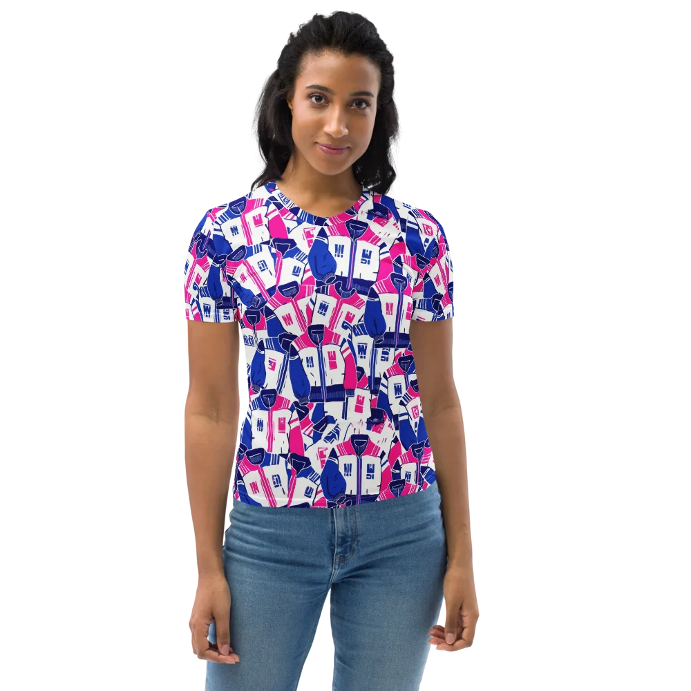 Midnight Letterman on Women's Crew Neck T-Shirt — Front