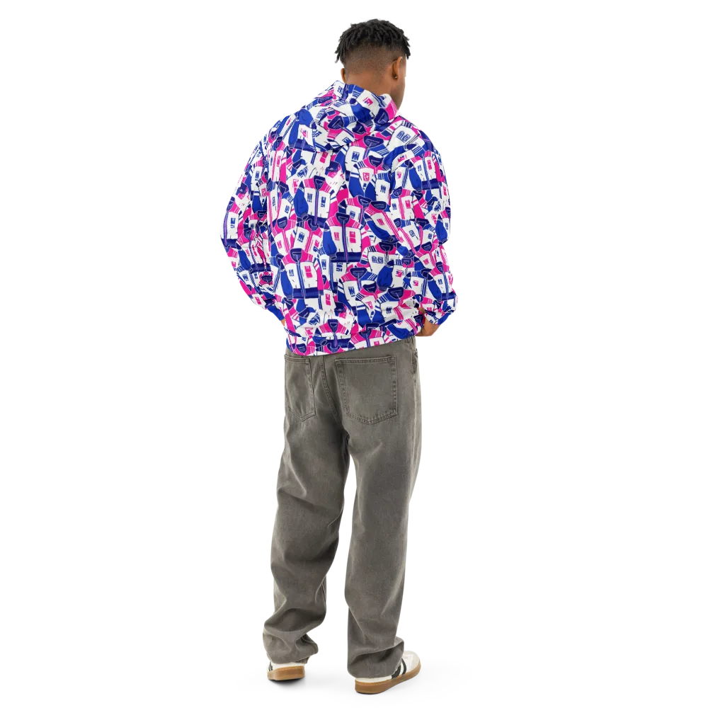 Midnight Letterman on Cotton Hoodie — Back
