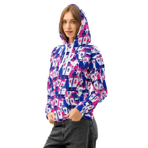 Midnight Letterman on a Cotton Hoodie
