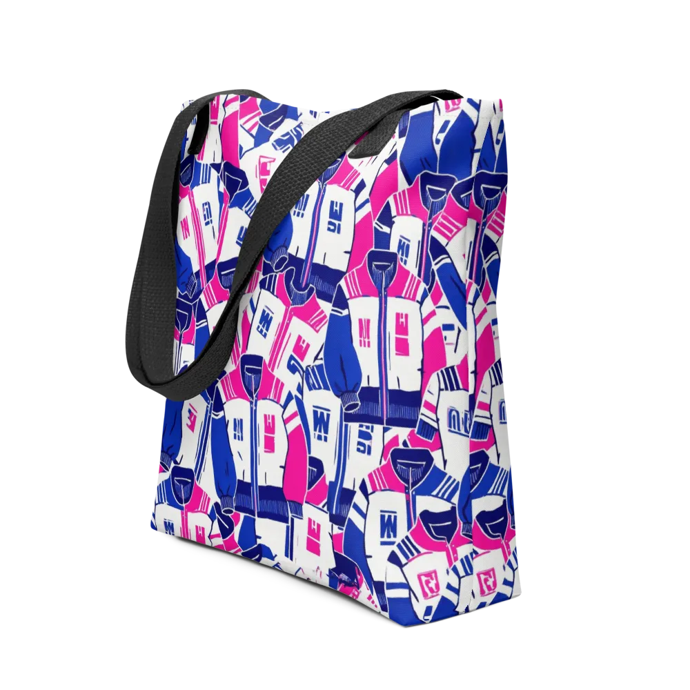 Midnight Letterman on Tote Bag — Front