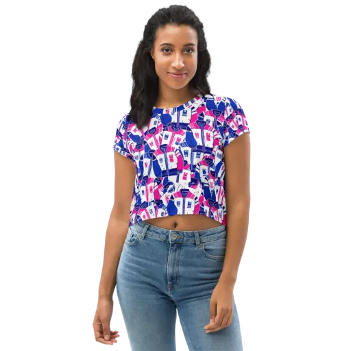 Midnight Letterman on a Crop Tee