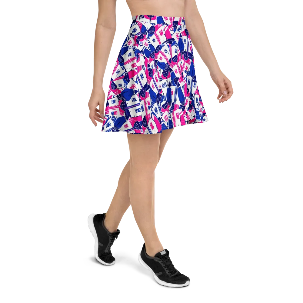 Midnight Letterman on Skater Skirt — Right