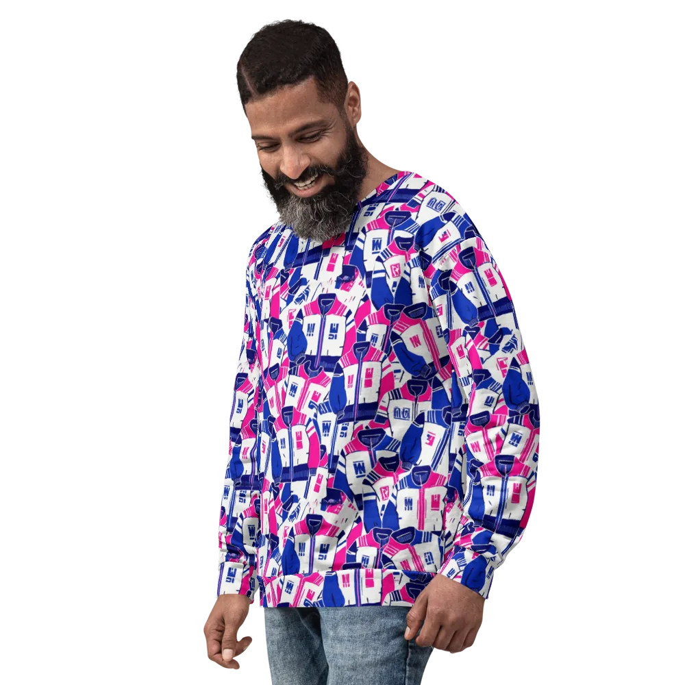 Midnight Letterman on Sweatshirt — Left Front