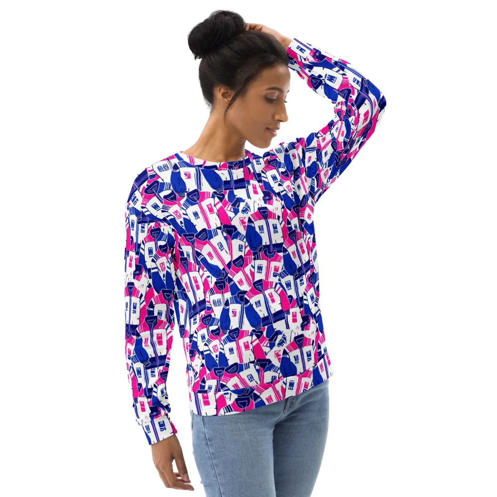 Midnight Letterman on Sweatshirt — Right Front