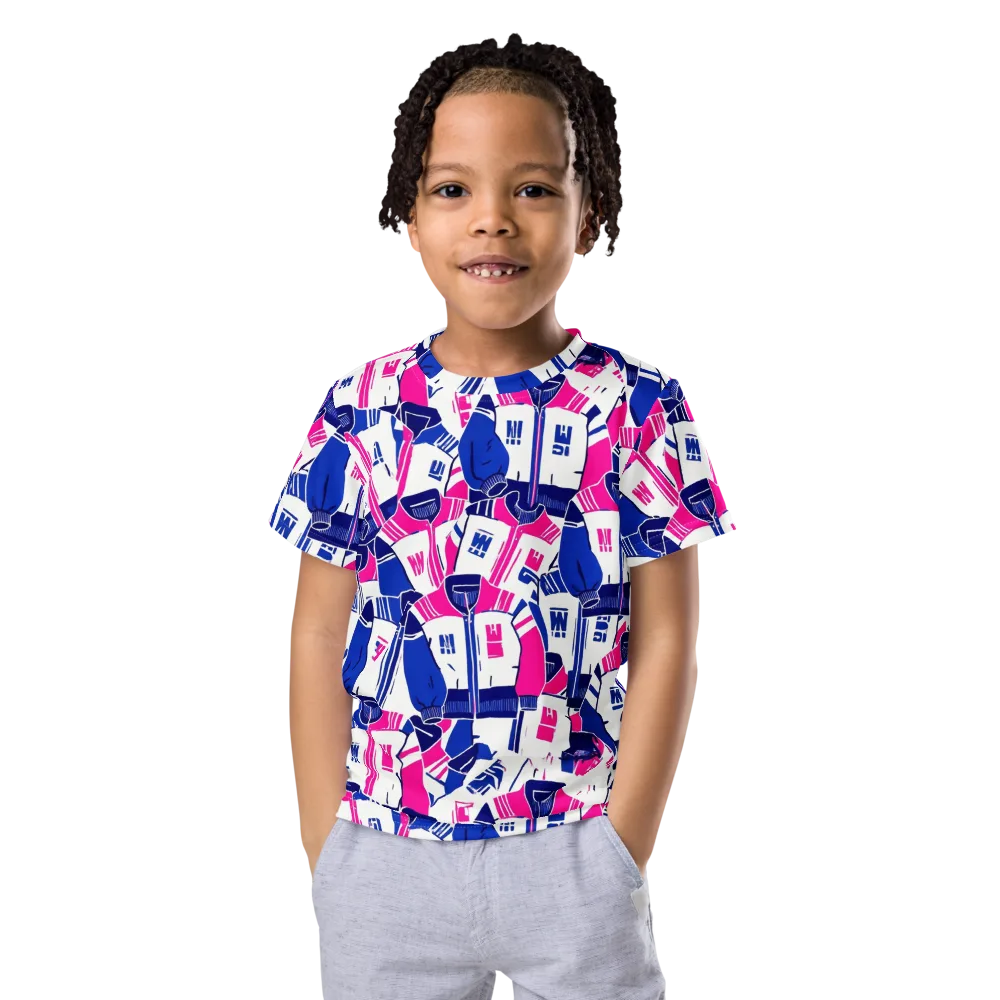 Midnight Letterman on Kids Crew Neck T-Shirt — Front