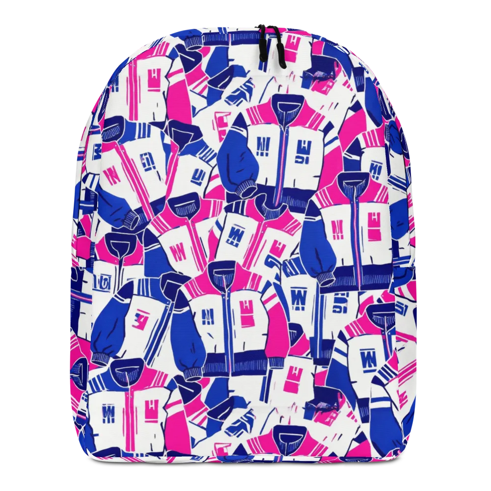 Midnight Letterman on Minimalist Backpack — Front
