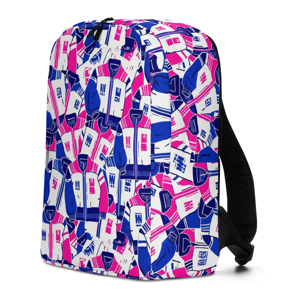 Midnight Letterman on Minimalist Backpack — Left