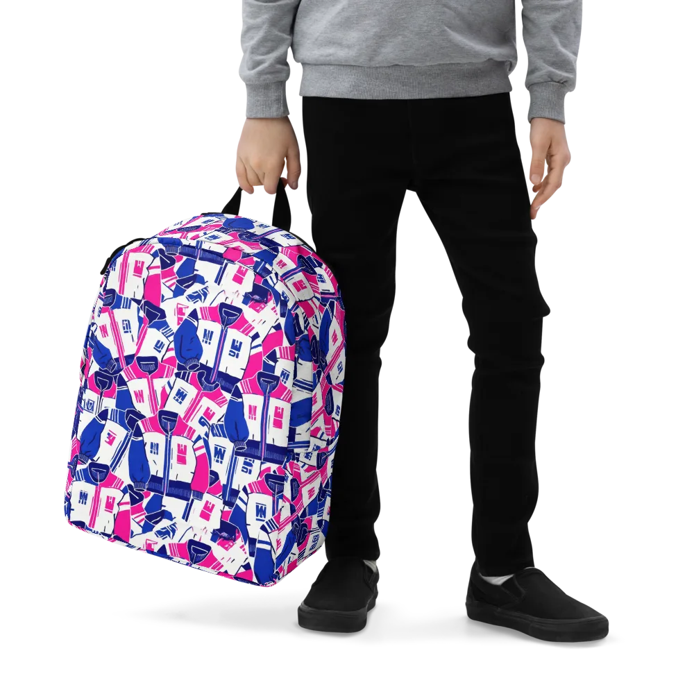 Midnight Letterman on Minimalist Backpack — Zoomed-in