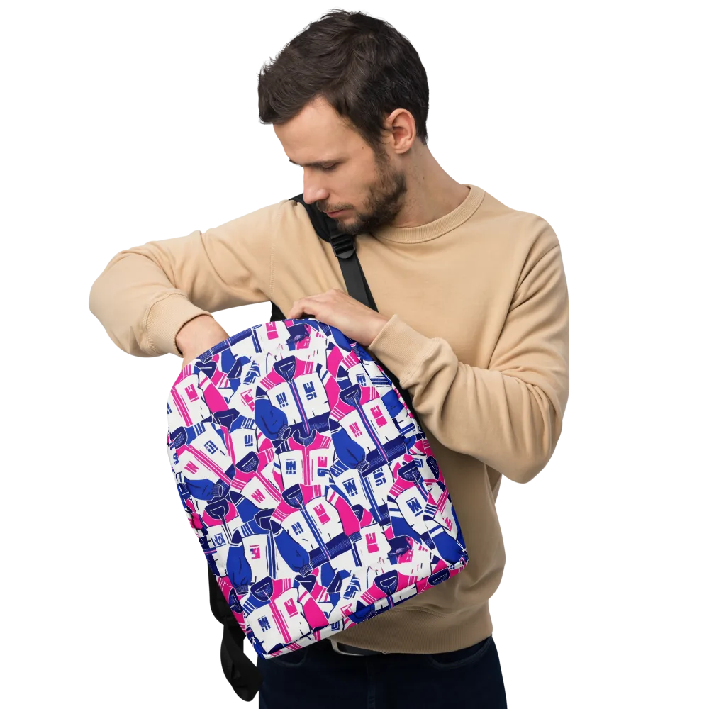 Midnight Letterman on Minimalist Backpack — Front